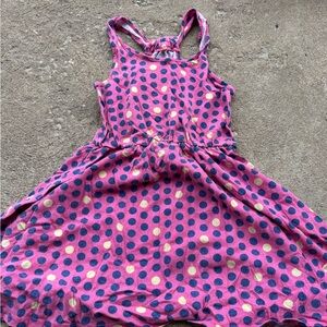 Place Pink and Blue Polka Dot Dress